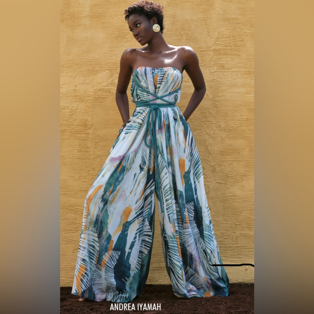 JUMA ABSTRACT BARK JUMPSUIT - One Size